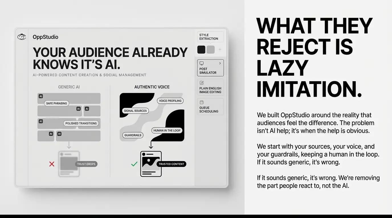 OppStudio ad before edit